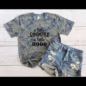 Camo tee.